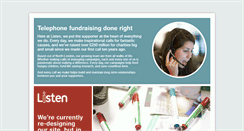 Desktop Screenshot of listenfundraising.com