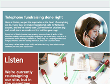 Tablet Screenshot of listenfundraising.com